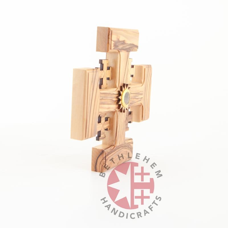 Handmade Jerusalem Wooden Cross - Wall Hangings - Bethlehem Handicrafts