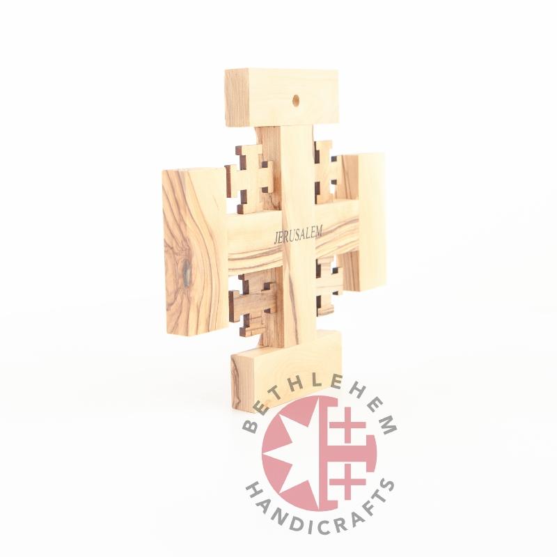 Handmade Jerusalem Wooden Cross - Wall Hangings - Bethlehem Handicrafts