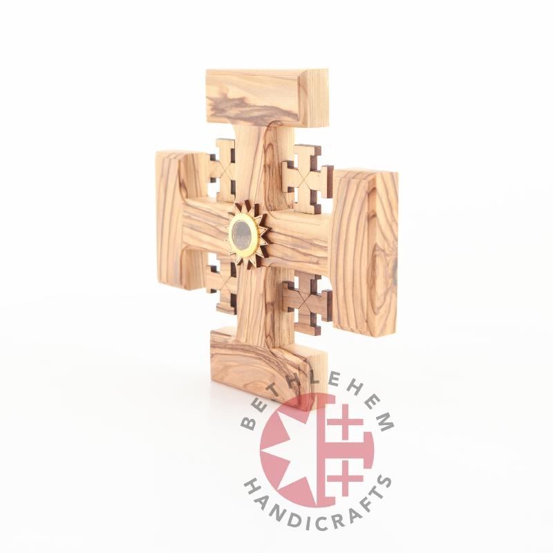 Handmade Jerusalem Wooden Cross - Wall Hangings - Bethlehem Handicrafts