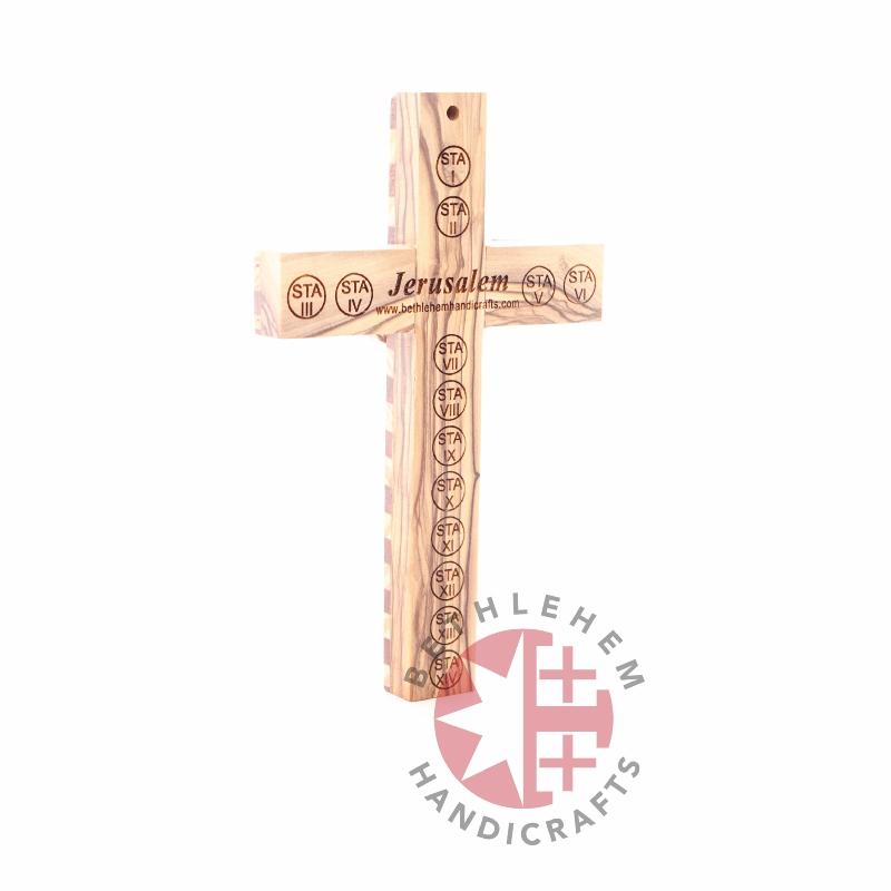 Olive Wooden Crucifix - Wall Hangings - Bethlehem Handicrafts