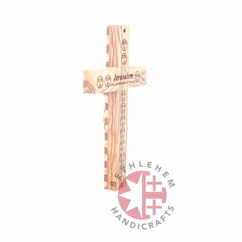 Olive Wooden Crucifix - Wall Hangings - Bethlehem Handicrafts