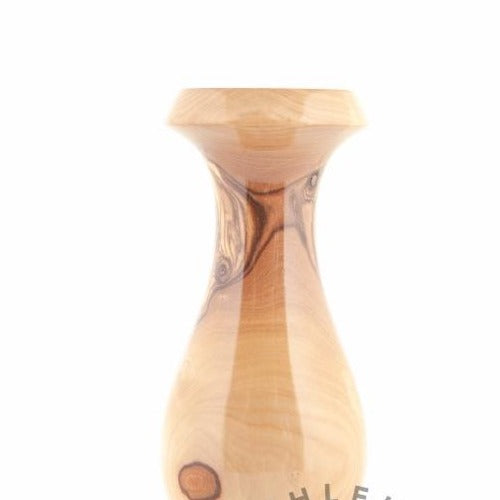 Handcrafted Olive Wood Vase - Statuettes - Bethlehem Handicrafts