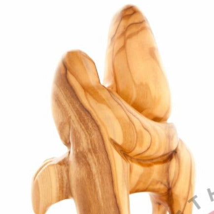 Flight to Egypt's Wood Statue - Statuettes - Bethlehem Handicrafts
