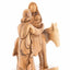 Abstract Olive Wood Flight into Egypt Statue - Statuettes - Bethlehem Handicrafts