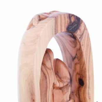 Hand Carved Wooden Statue of The Holy Family - Statuettes - Bethlehem Handicrafts