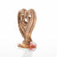 Olive Wood Heart Shaped Statue of the Holy Family (Abstract) - Statuettes - Bethlehem Handicrafts