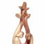 Abstract Olive Wood Holy Family Sculpture (Star Edition) - Statuettes - Bethlehem Handicrafts