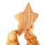 Olive Wood Holy Family Sculpture with the Nativity Star (Abstract) - Statuettes - Bethlehem Handicrafts