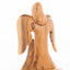 Olive Wood Guardian Angel with Holy Family Statue (Abstract) - Statuettes - Bethlehem Handicrafts