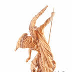 Saint Michael Wooden Hand Carved Sculpture - Specialty - Bethlehem Handicrafts