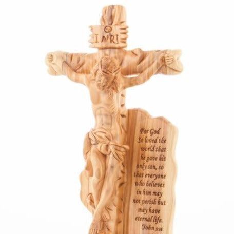 John outlet 3:16 Hand Carved Wood Bible Cross®