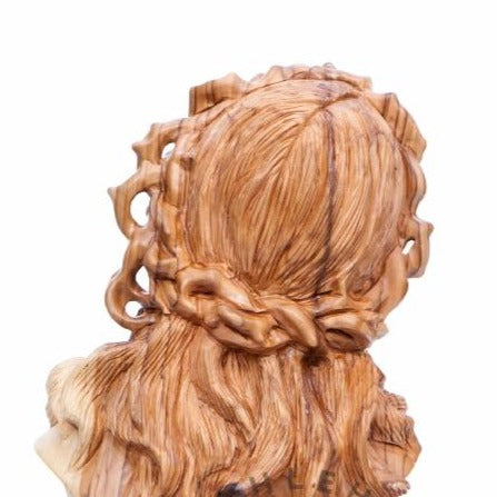 Hand Carved Bust of Jesus Head - Statuettes - Bethlehem Handicrafts