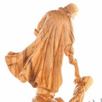 Wood Carved Jesus With The Children - Statuettes - Bethlehem Handicrafts