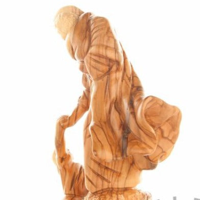 Wood Carved Jesus With The Children - Statuettes - Bethlehem Handicrafts
