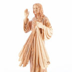 Wood Carved Divine Mercy's Statue - Statuettes - Bethlehem Handicrafts