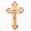 Fourteen Stations of Cross on Back of Budded Wall Crucifix Olive Wood From Holy Land Jerusalem 