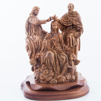 Coronation of Virgin Mary, Carved Wooden Masterpiece 11.5"