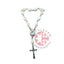 Mother of Pearl 6 x 9mm Finger Rosary with Latin Cross