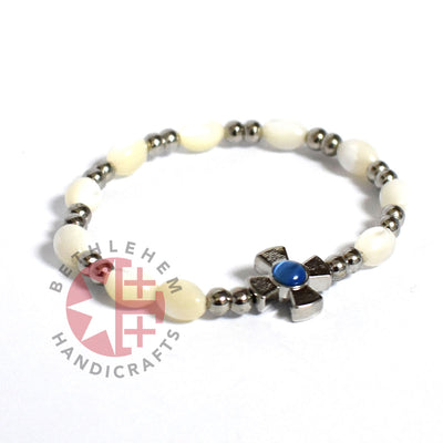 Mother of Pearl Bracelet 8 x 6mm Beads