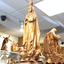 Lady of Fatima Masterpiece Carving of Virgin Mary from Holy Land Olive Wood in Bethlehem 