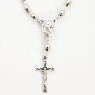 Silver Plated Finger Rosary