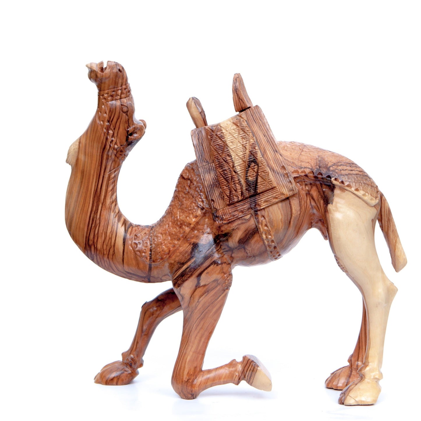 Camel with Harness, 10.9" Olive Wood from Bethlehem