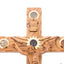 Hand Carved Olive Wood Wall Crucifix with 5 souvenirs from Holy Land 13.8 Inches Wall Cross