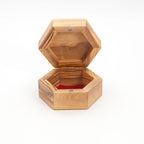 Holy Family Engraved Wooden Rosary Holder (Bethlehem), Hexagon