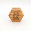 Virgin Mary Wooden Rosary Holder (Jerusalem), Hexagon