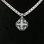 Religious jewelry hand made in Bethlehem Holy Land, three quarter view of the religious piece