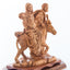 Mary and Joseph's Journey to Bethlehem Hand Carved Olive Wood Statue - Statuettes - Bethlehem Handicrafts