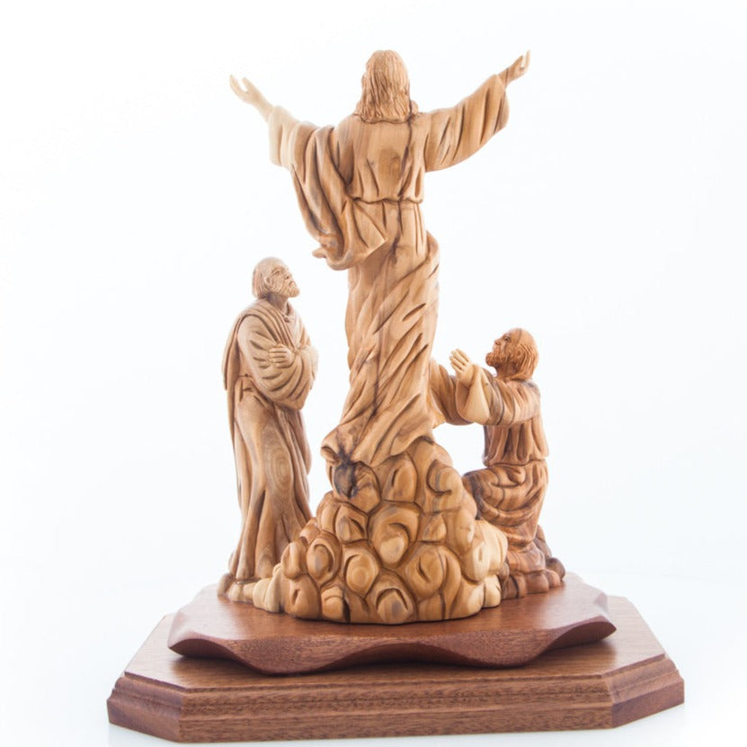 Ascension of Jesus Christ into Heaven Olive Wood Statue - Statuettes - Bethlehem Handicrafts