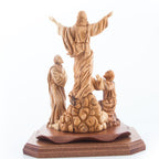 Ascension of Jesus Christ into Heaven Olive Wood Statue - Statuettes - Bethlehem Handicrafts