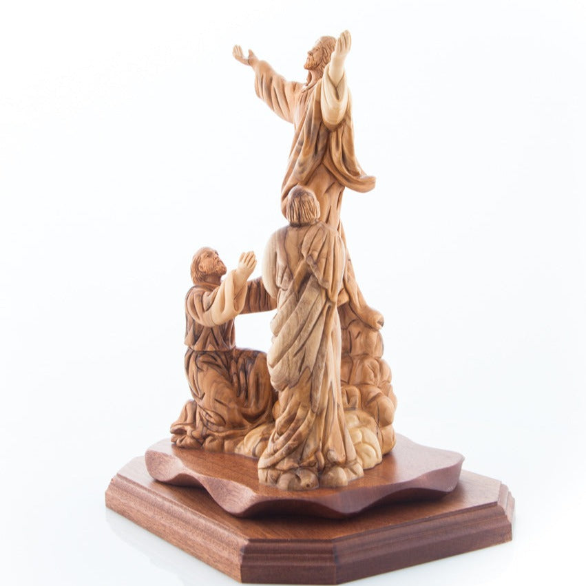 Ascension of Jesus Christ into Heaven Olive Wood Statue - Statuettes - Bethlehem Handicrafts
