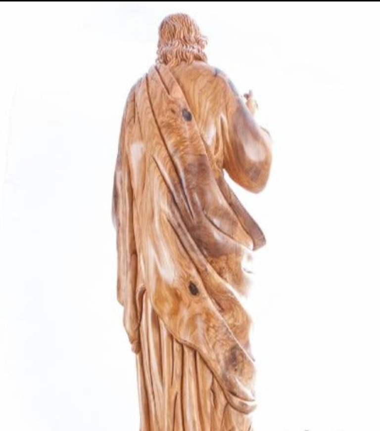 Jesus Christ Carved Statue Masterpiece from Olive Wood Grown  in the Holy Land