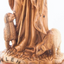 Jesus Christ The Good Shepherd Carved Wood Statue with Animals