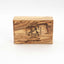 Rosary Box Holder with Jesus Christ Engraved, Rectangle Olive Wood