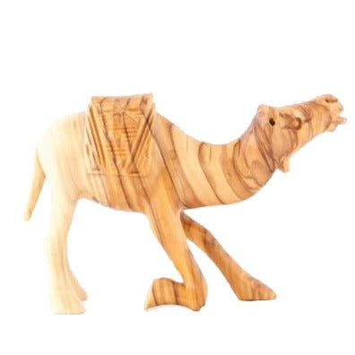 Hand Carved Wooden Camel [Small], 4.7"
