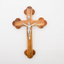 Budded Wall Crucifix with Silver Plated Corpus | Hanging with 14 Stations of Cross Engraved