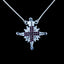 Magnetic Star of Bethlehem Necklace with Purple Gemstones
