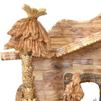 Nativity Scene Set with Sculptured Figures and Manager, 32.3" Masterpiece