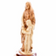 Good Saint Anne with Young Virgin Mary Hand Carved Olive Wood Statue From Holy Land 