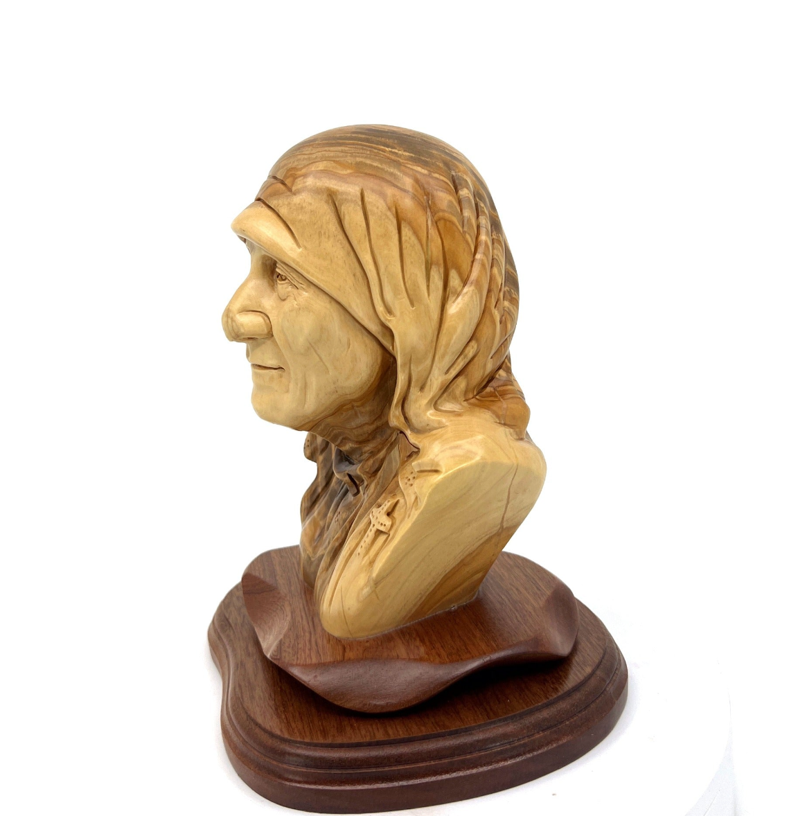 Saint Teresa Carving Statue Olive Wood