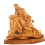 Pieta with an Angel, Olive Wood Carving Statue from Bethlehem 10.6"