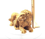religious olive wood statue hand carved in Bethlehem, 7.9 inch scale reference view