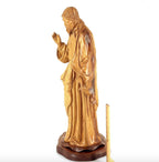 Jesus Christ Giving Blessing, 30.7" Masterpiece Wooden Church Sculpture