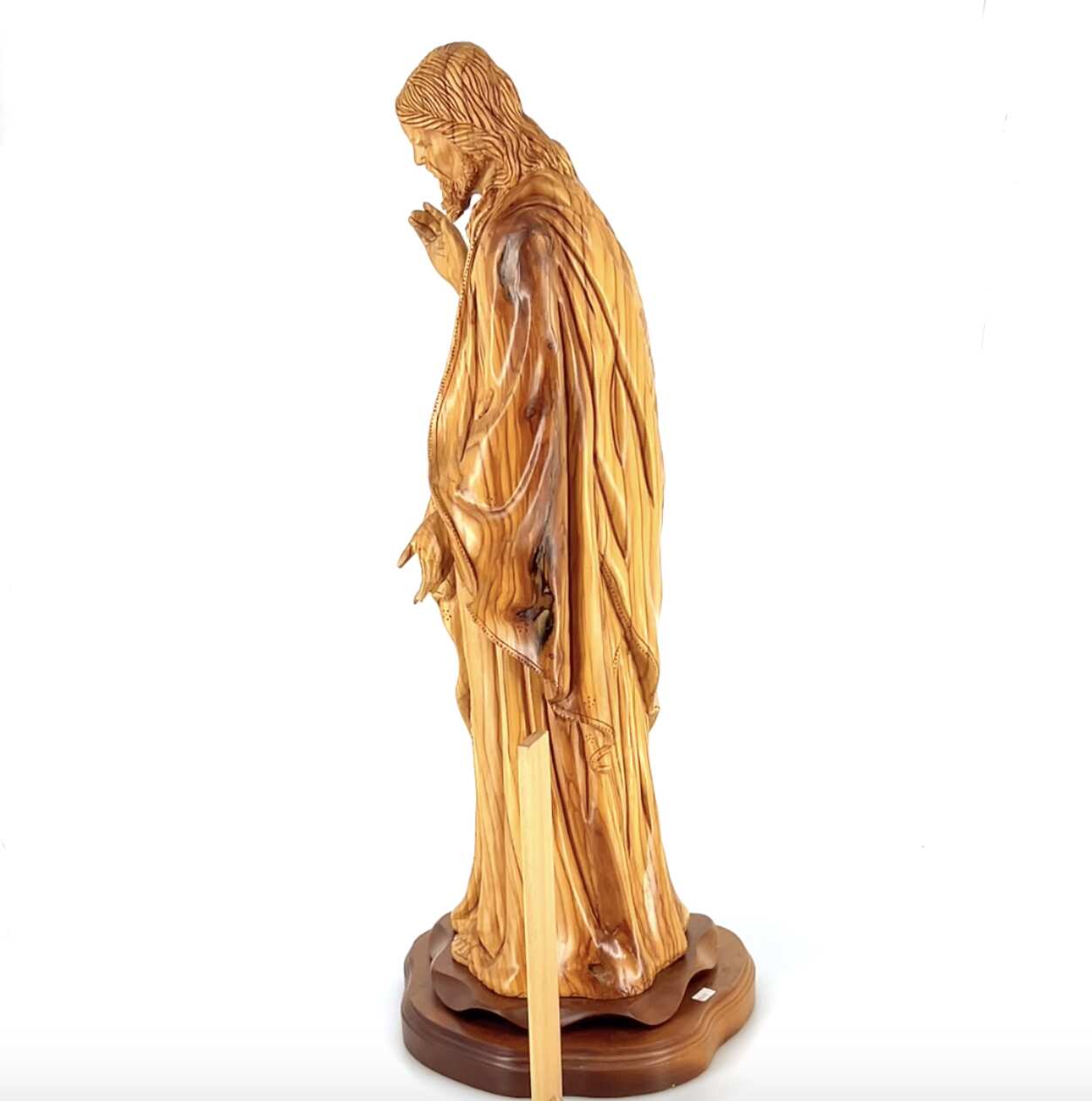 Jesus Christ Giving Blessing, 30.7" Masterpiece Wooden Church Sculpture