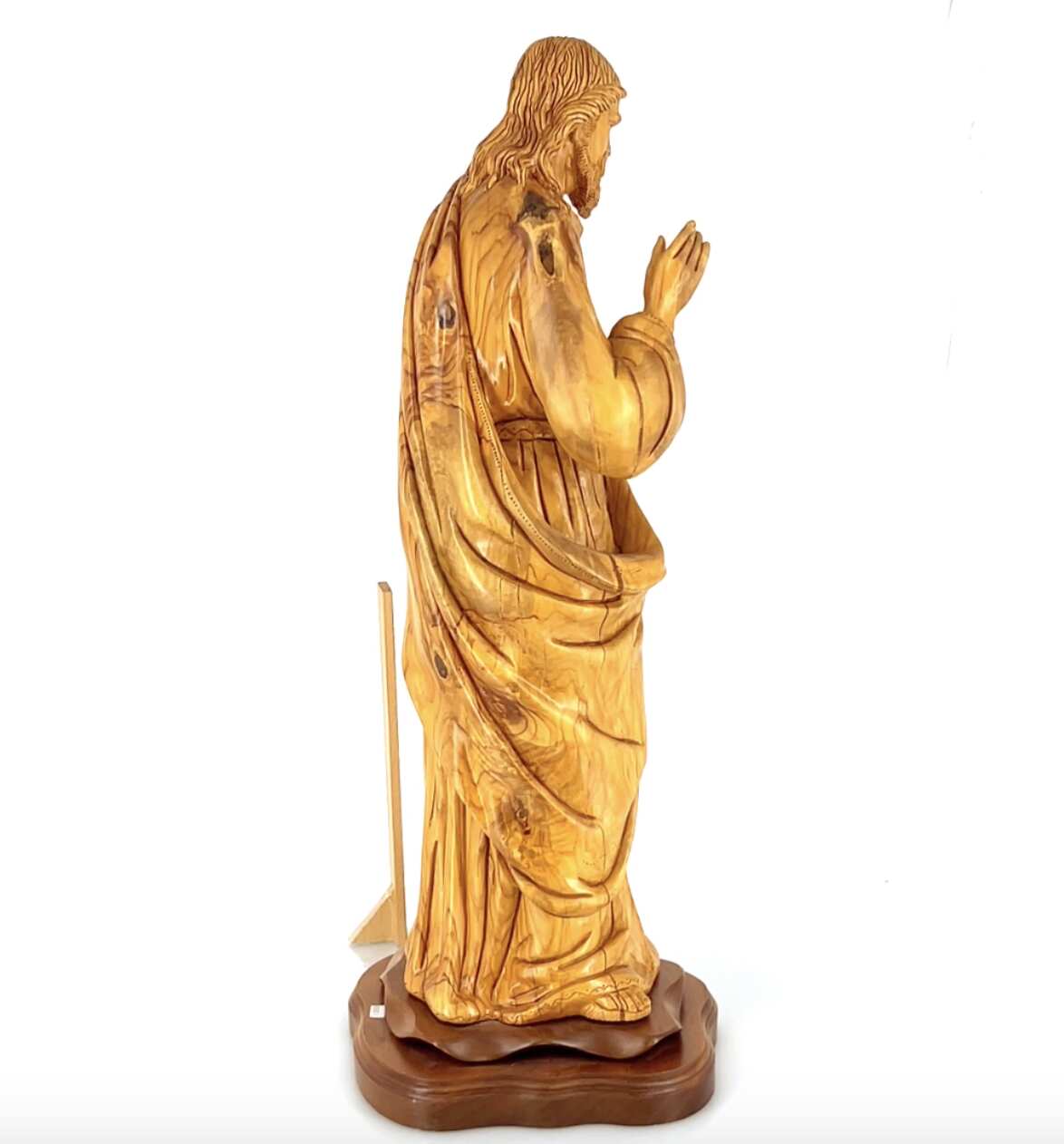 Jesus Christ Giving Blessing, 30.7" Masterpiece Wooden Church Sculpture