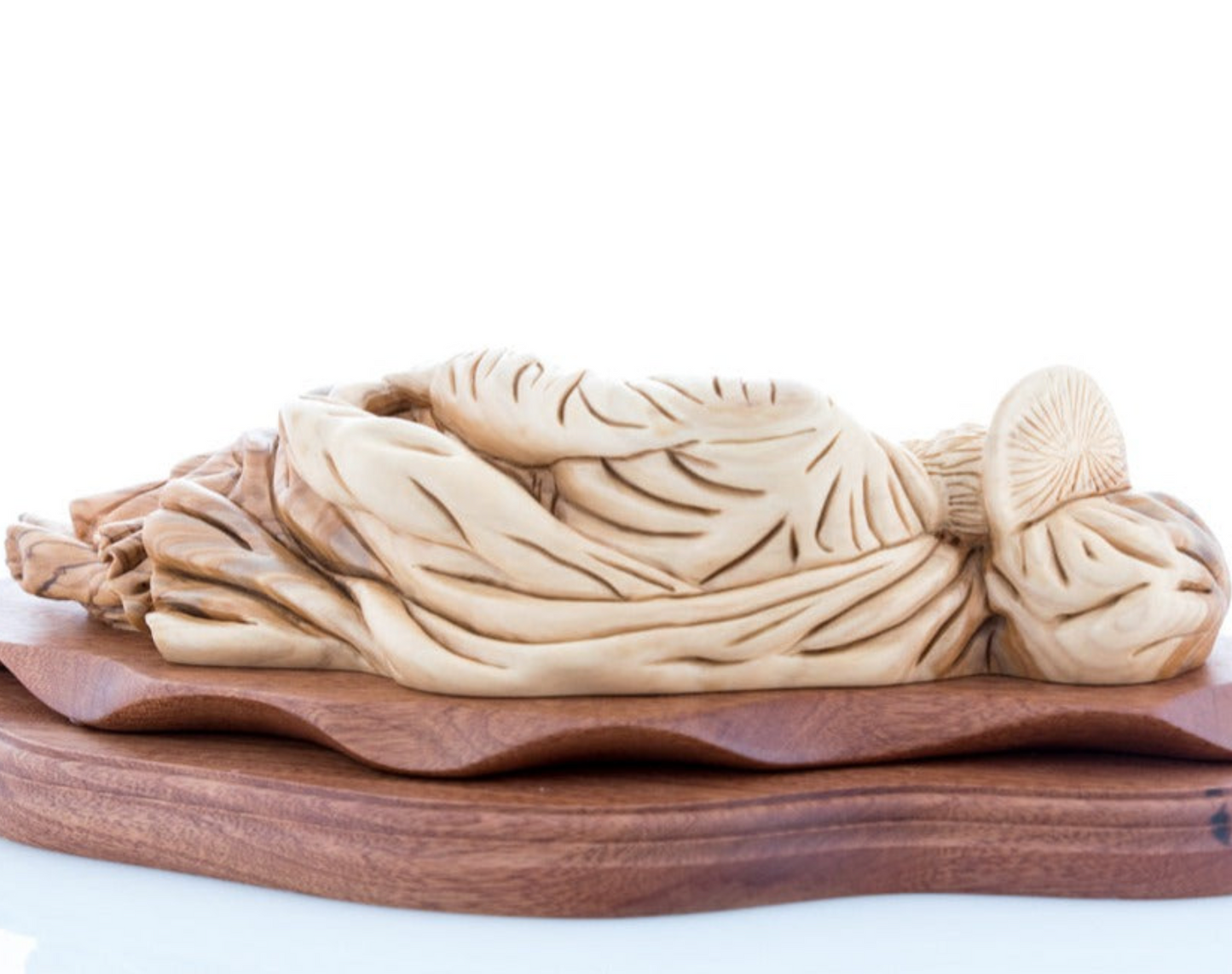 Sleeping Saint Joesph carved Statue from Olive Wood