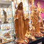 Our Lady of Grace Virgin Mary Statue Caving Olive Wood From Holy Land Large 